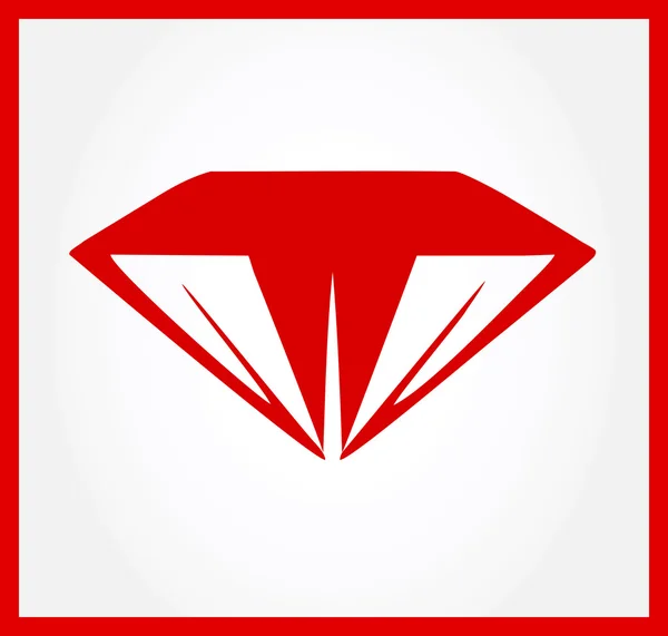 Diamant-Logo — Stockvektor