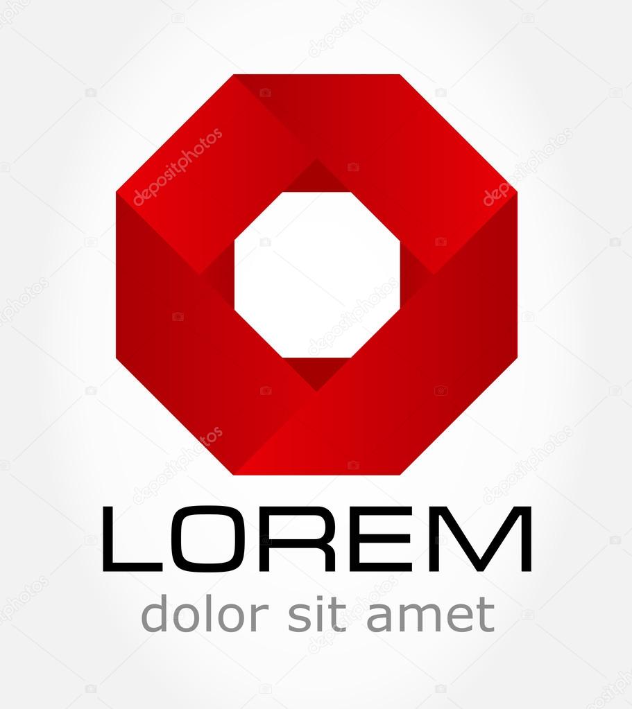Abstract symbol. Business Icon. Vector illustration.