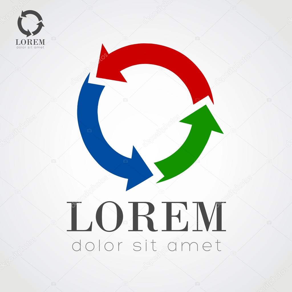 Abstract symbol. Business Icon. Vector illustration.