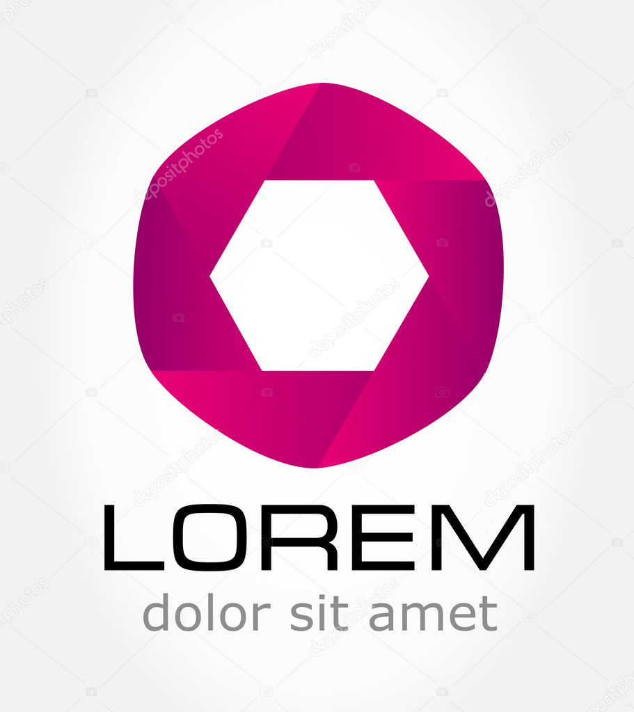 Abstract symbol. Business Icon. Vector illustration.