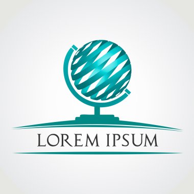 Küre sembolü. vektör çizim.