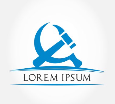 ve Orak çekiç. vektör çizim.