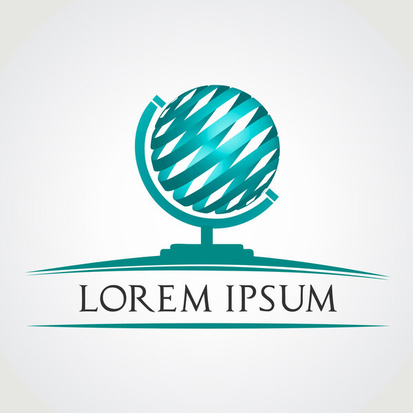 Символ глобуса. Векторная иллюстрация
.