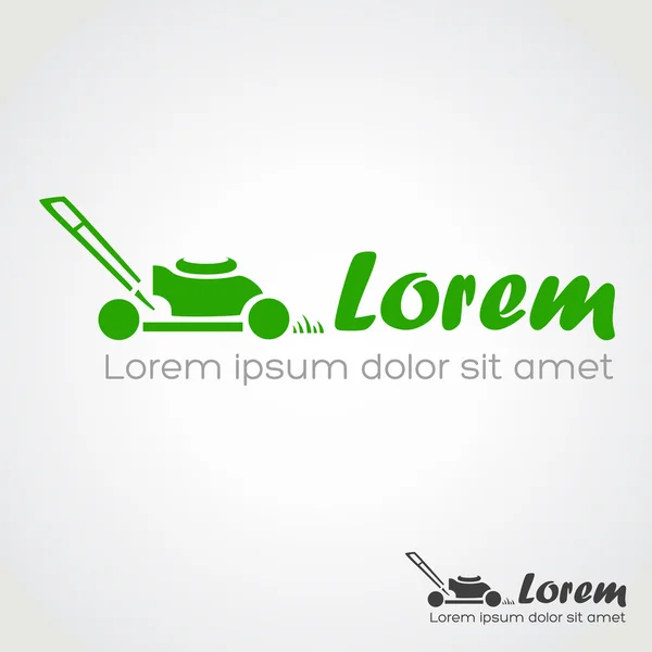 Lawn mower symbool vector — Stockvector