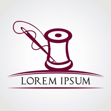 iğne ve iplik sembolü.
