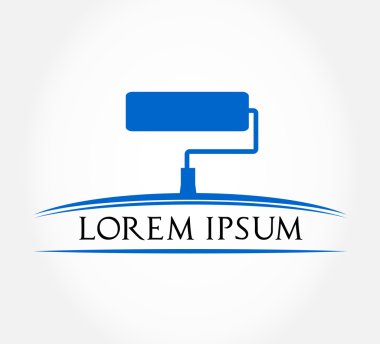 vektör çizim boya silindiri