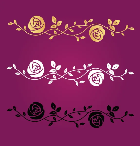 Rose vector símbolo — Vector de stock