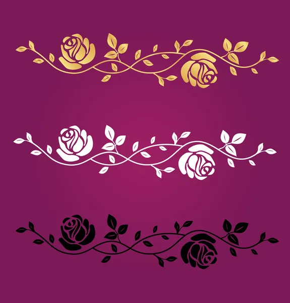 Rose vector símbolo — Vector de stock