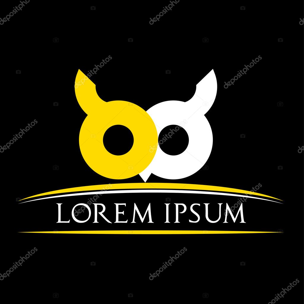 Owl symbol vector illustration. logo.