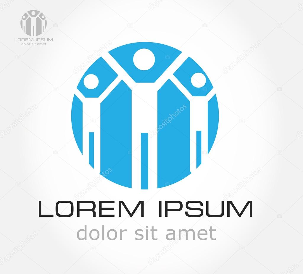People symbol. Vector illustration.