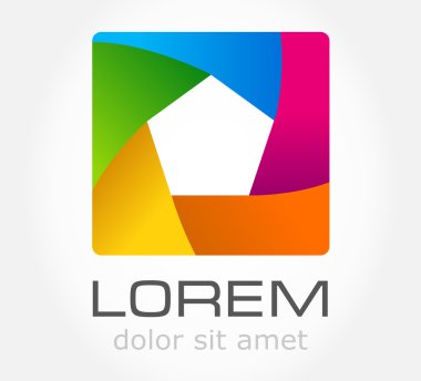 soyut bir sembolü. iş simgesi. logo.