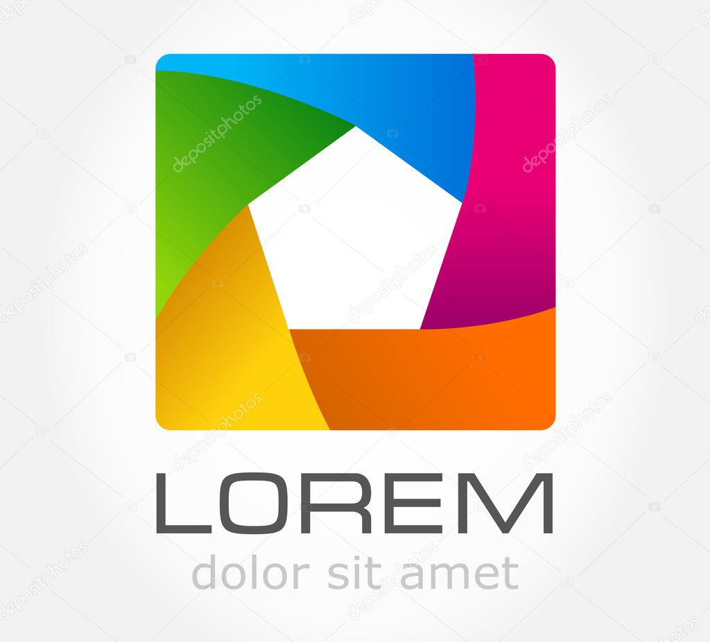 Abstract symbol. Business Icon. Vector illustration.