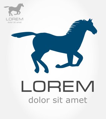 at sembolü. vektör çizim.