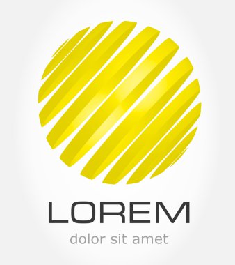 Küre sembolü. vektör çizim.