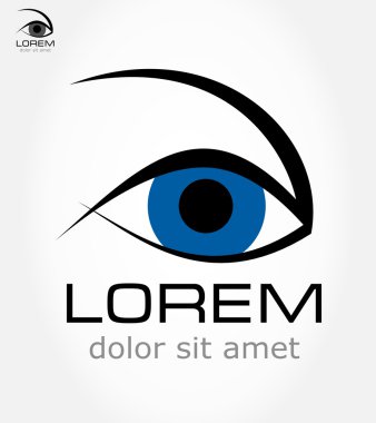 göz simgesi. göz küresi