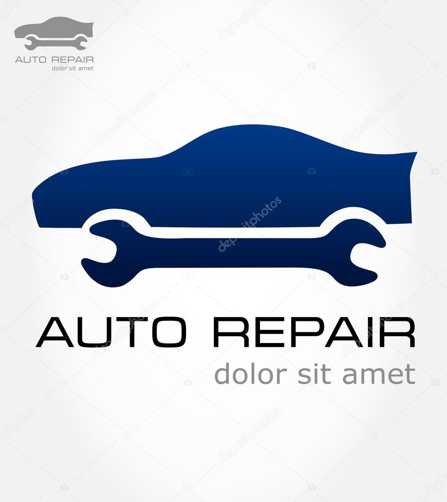Auto  repair symbol. Vector illustration.