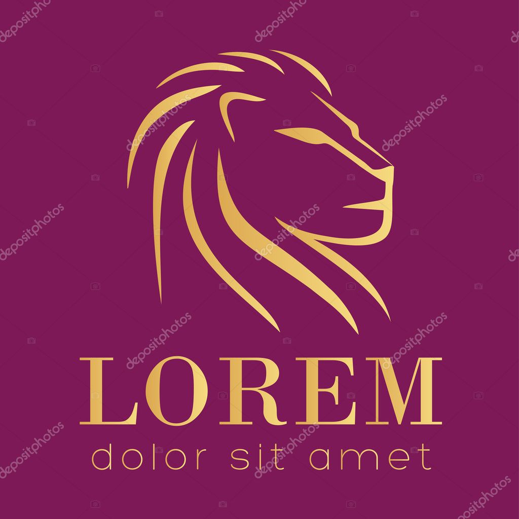 Lion vector icon