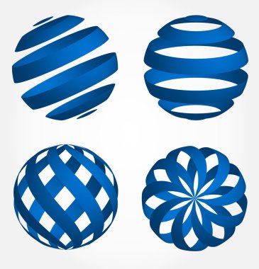 Küre sembolü. vektör çizim.