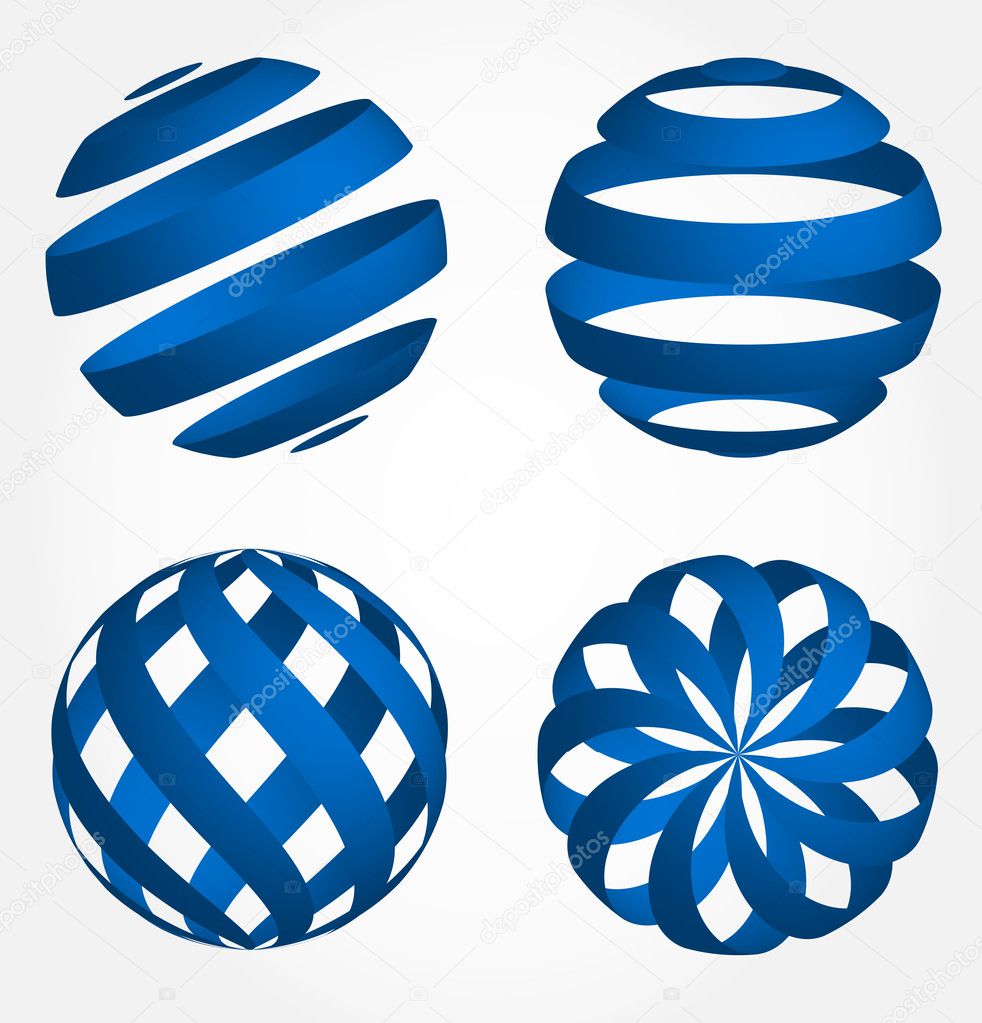 Globe symbol. Vector illustration.