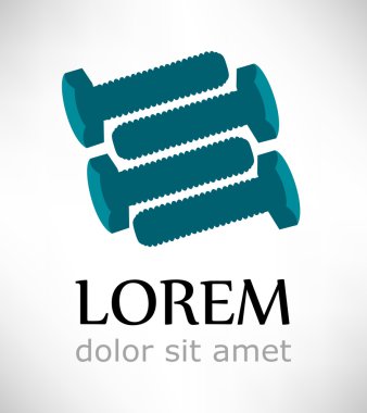 cıvata vektör simgesi