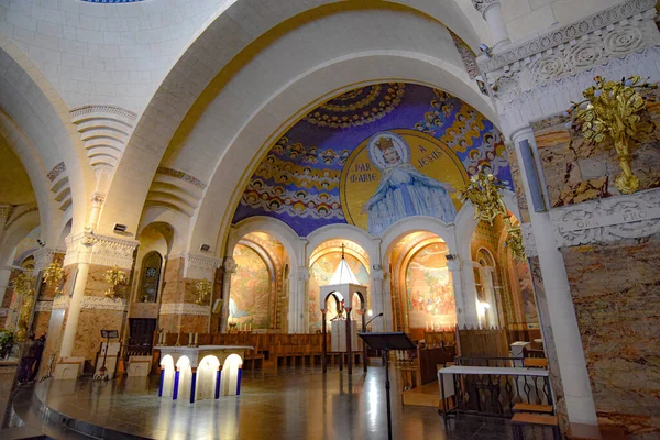 Lourdes Francja Paź 2021 Sztuka Religijna Architektura Sanktuarium Matki Bożej — Zdjęcie stockowe