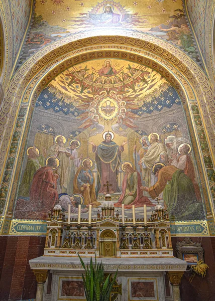 Lourdes France Oct 2021 Religious Art Architecture Basilica Sanctuary Our — Stock Photo, Image