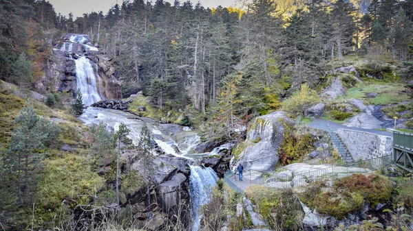 Cascade Pont Espagne Dans Les Hautes Pyrénées Près Cauterets Pyrénées — Photo