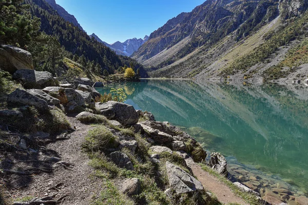 Cauterets Francia Oct 2021 Aguas Turquesas Del Lac Gaube Parque — Foto de Stock