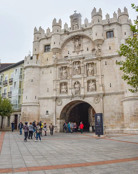 Burgos Spanyolország 2021 Október Santa Maria Boltíve Arco Santa Maria — Stock Fotó