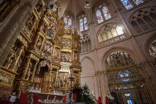 Burgos España Oct 2021 Altar Mayor Catedral Santa María Burgos — Foto de Stock