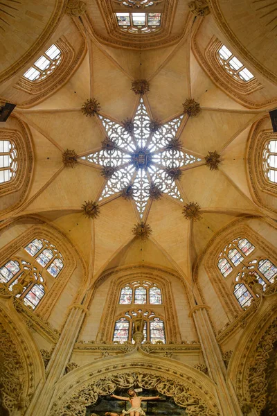 Burgos Espanha Outubro 2021 Teto Capela Condestável Catedral Santa Maria — Fotografia de Stock