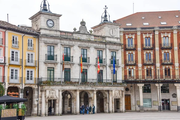 Burgos Spagna Ott 2021 Gli Archi Della Casa Concistoriale Nella — Foto Stock