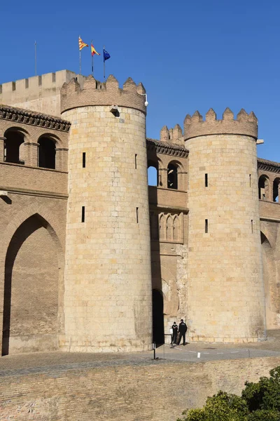 스페인 사라고사 2021 Palacio Aljaferia Zaragoza — 스톡 사진