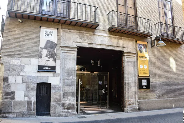 Zaragoza, İspanya - 23 Ekim 2021: Goya Müzesi (Müze Goya), Zaragoza, Aragon, İspanya