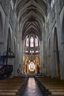 Bayonne, Fransa - 30 Ekim 2021: Sainte Marie Katedrali, Bayonne