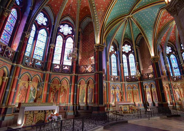 Bayonne França Outubro 2021 Decorações Interiores Catedral Sainte Marie Bayonne — Fotografia de Stock