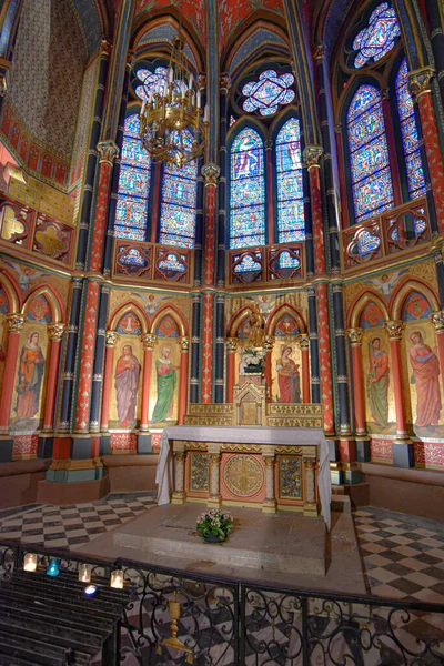 Байонна Франція Жовтня 2021 Внутрішні Прикраси Соборі Святої Марії Байонна — стокове фото