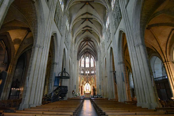 Bayonne Frankrijk Okt 2021 Interieurdecoraties Kathedraal Van Sainte Marie Bayonne — Stockfoto