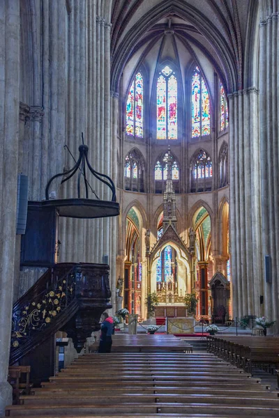 Bayonne Fransa Ekim 2021 Sainte Marie Katedrali Bayonne — Stok fotoğraf