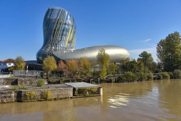 Bordéus França Novembro 2021 Arquitetura Moderna Edifício Museu Vinho Cite — Fotografia de Stock