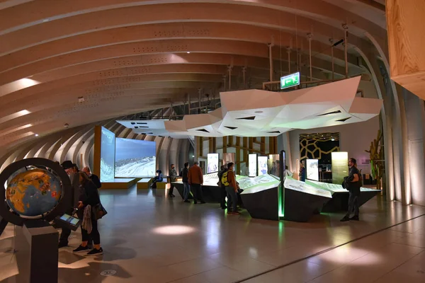 Bordeaux France Nov 2021 Wine Exhibits Cite Vin Wine Museum — Stock Photo, Image