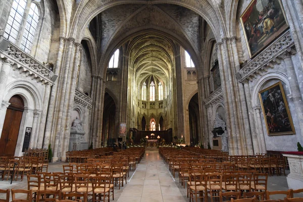 Bordéus França Novembro 2021 Interior Catedral Santo André Bordéus Gironda — Fotografia de Stock