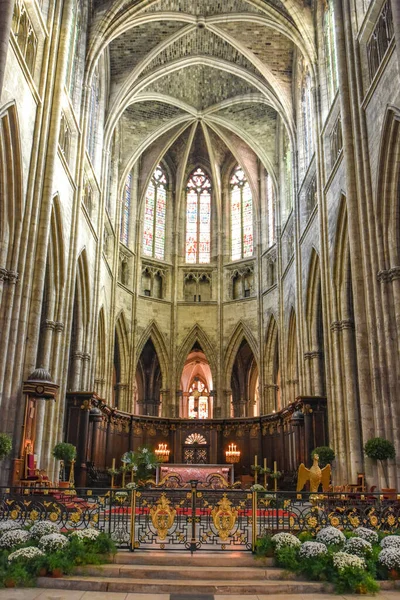 Bordeaux France Nov 2021 Interior Cathedrale Saint Andre Andrews Cathedral — Stock Photo, Image