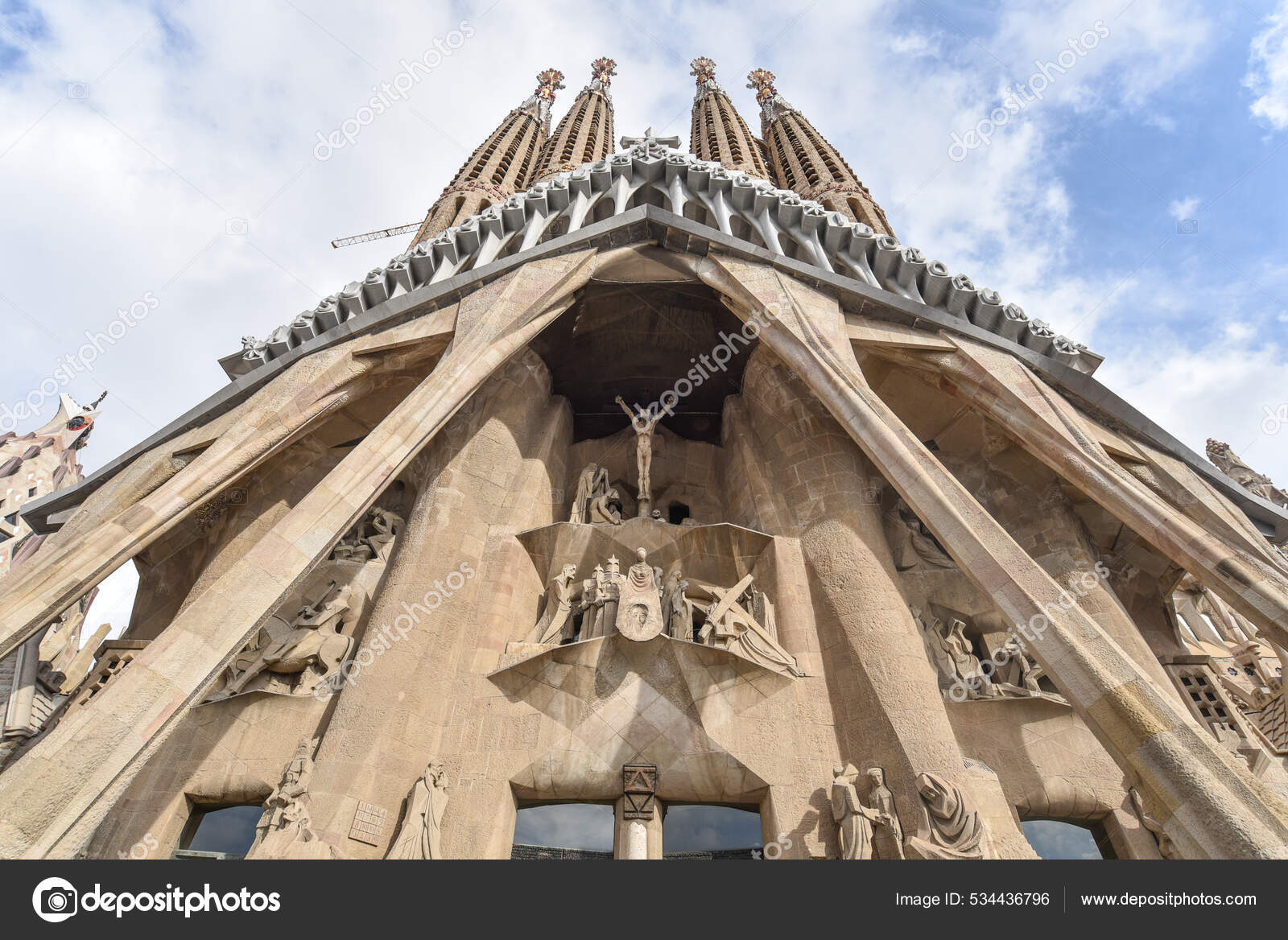 Barcelona Espanha Novembro 2021 Estátuas Exterior Sagrada