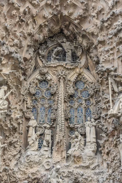 Barcelona Spanien Nov 2021 Details Vom Ostportal Der Kathedrale Sagrada — Stockfoto