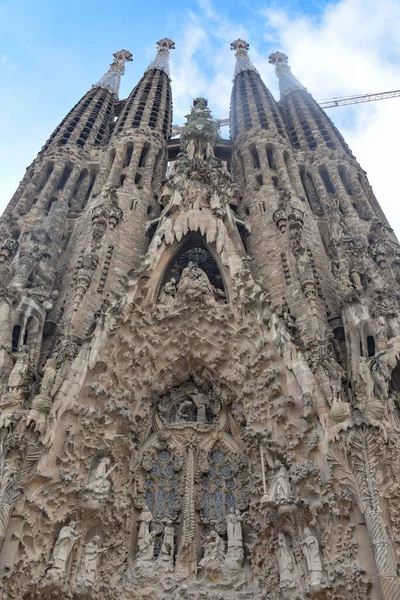 Barcelona Španělsko Listopadu 2022 Věže Chrámu Sagrada Familia Gaudi Barcelona — Stock fotografie