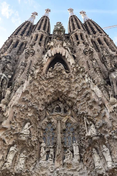 Barcelona España Nov 2022 Torres Del Templo Sagrada Familia Gaudí — Foto de Stock