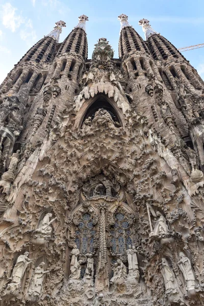 Barcelona Spain Nov 2022 Towers Sagrada Familia Temple Gaudi Barcelona Stock Picture