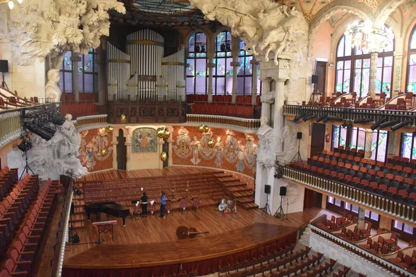 Barcelona España Nov 2021 Vista Interior Del Palau Música Catalana — Foto de Stock