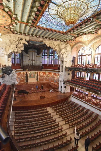 Βαρκελώνη Ισπανία Νοεμβρίου 2021 Εσωτερική Άποψη Του Palau Musica Catalana — Φωτογραφία Αρχείου